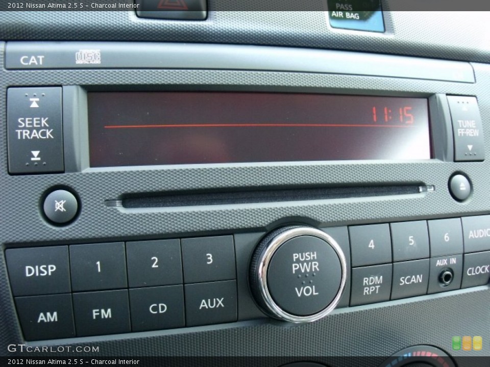 Charcoal Interior Controls for the 2012 Nissan Altima 2.5 S #50116533