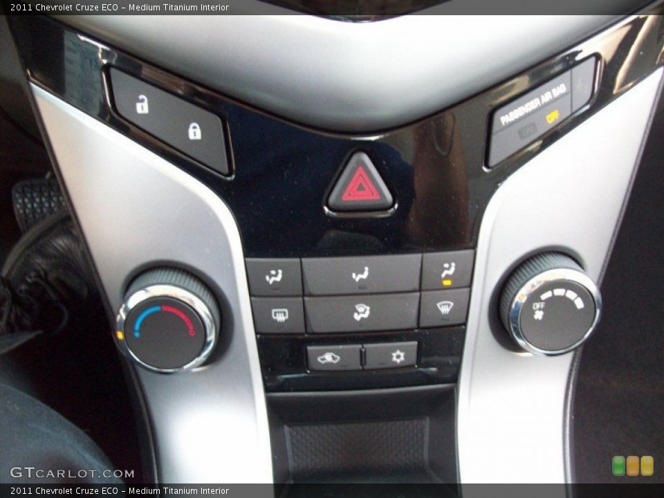 Medium Titanium Interior Controls for the 2011 Chevrolet Cruze ECO #50117799