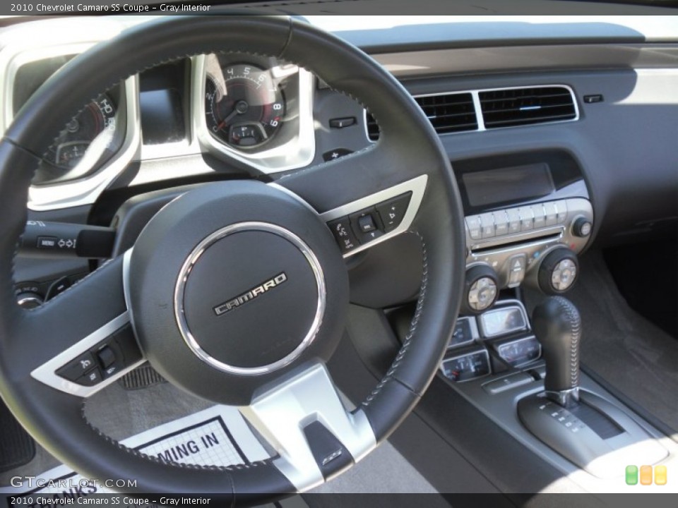 Gray Interior Steering Wheel for the 2010 Chevrolet Camaro SS Coupe #50118354