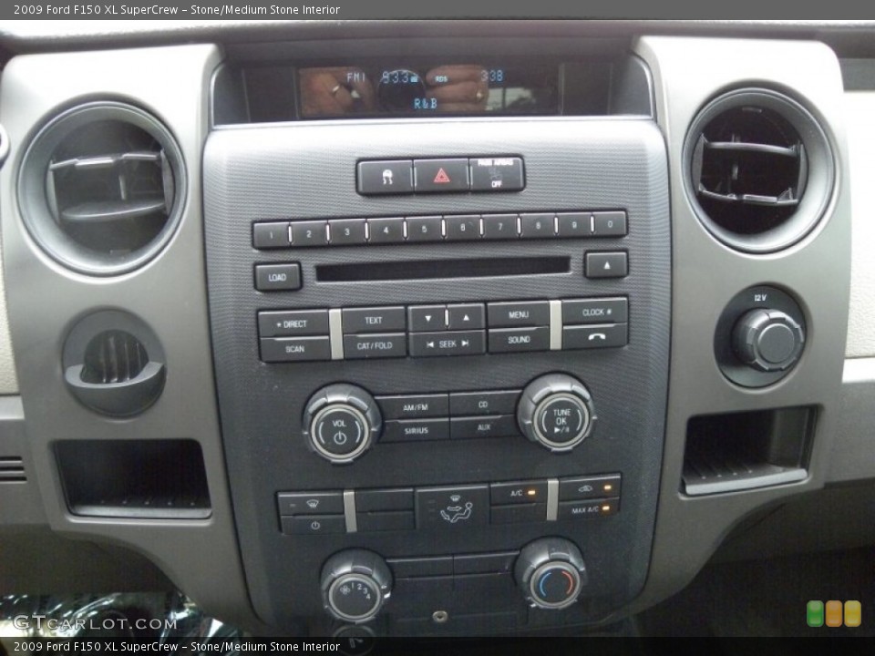 Stone/Medium Stone Interior Controls for the 2009 Ford F150 XL SuperCrew #50119062