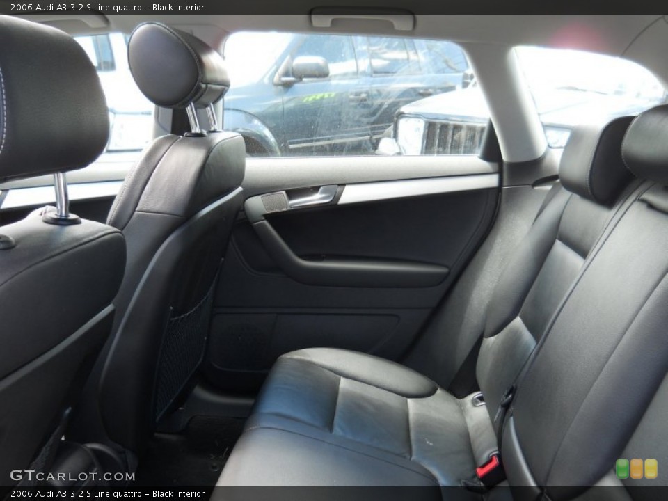 Black Interior Photo for the 2006 Audi A3 3.2 S Line quattro #50119122