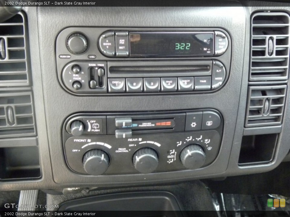 Dark Slate Gray Interior Controls for the 2002 Dodge Durango SLT #50119824