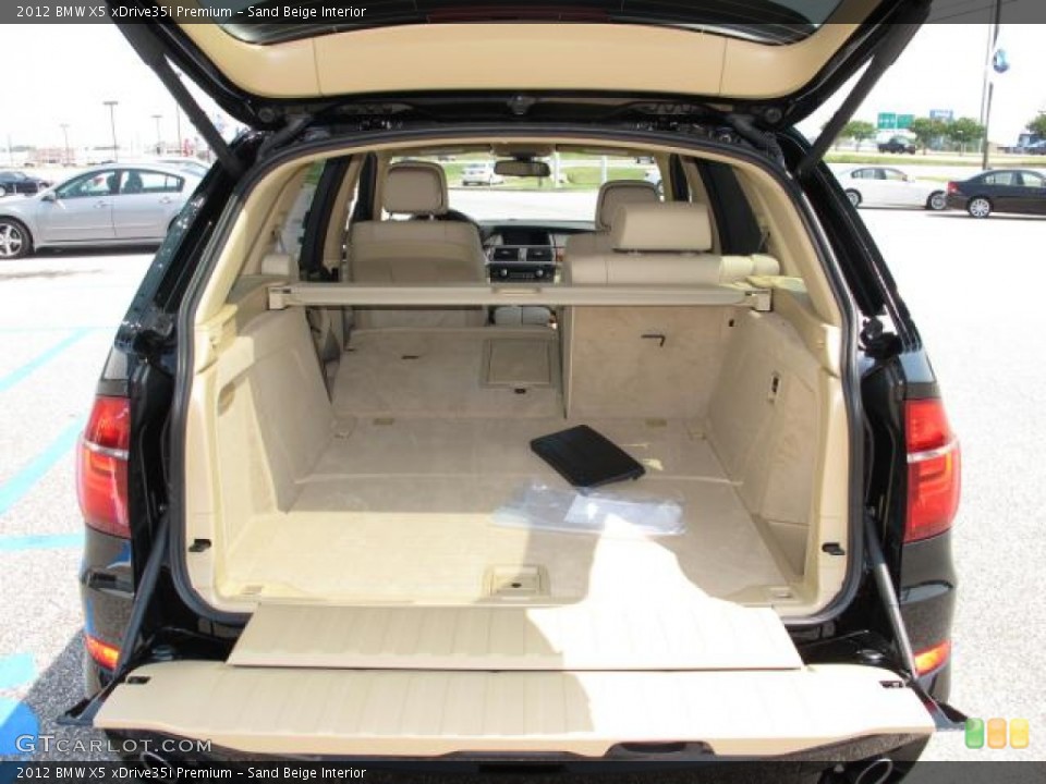 Sand Beige Interior Trunk for the 2012 BMW X5 xDrive35i Premium #50120718