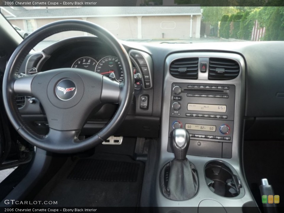 Ebony Black Interior Dashboard for the 2006 Chevrolet Corvette Coupe #50121099