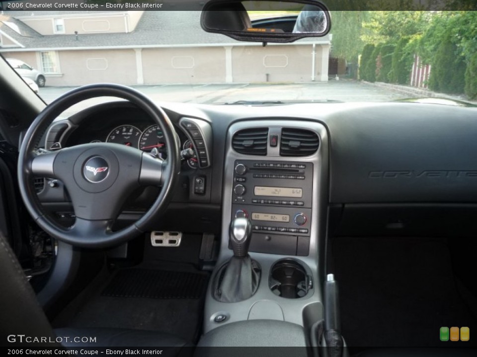 Ebony Black Interior Dashboard for the 2006 Chevrolet Corvette Coupe #50121144