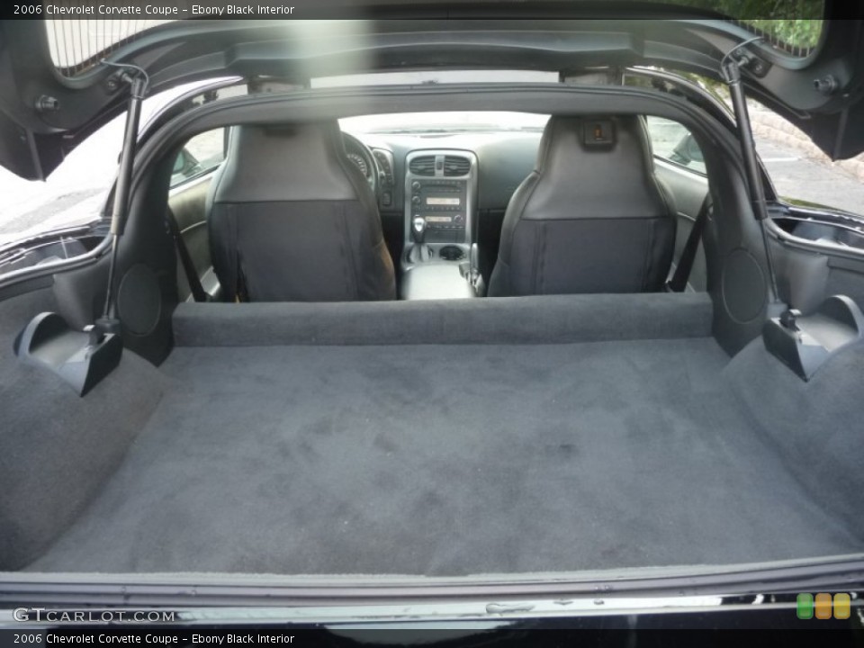 Ebony Black Interior Trunk for the 2006 Chevrolet Corvette Coupe #50121204