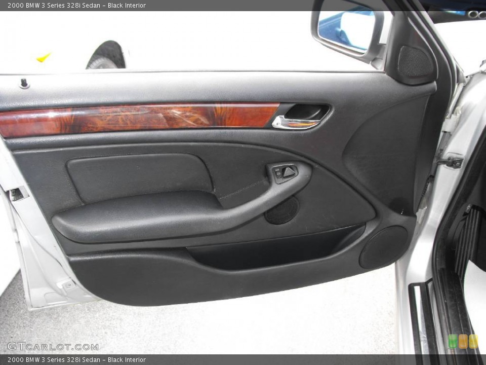 Black Interior Door Panel for the 2000 BMW 3 Series 328i Sedan #50125824