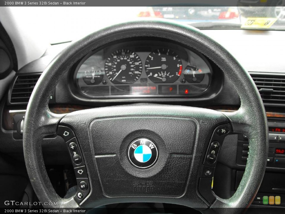 Black Interior Steering Wheel for the 2000 BMW 3 Series 328i Sedan #50125908