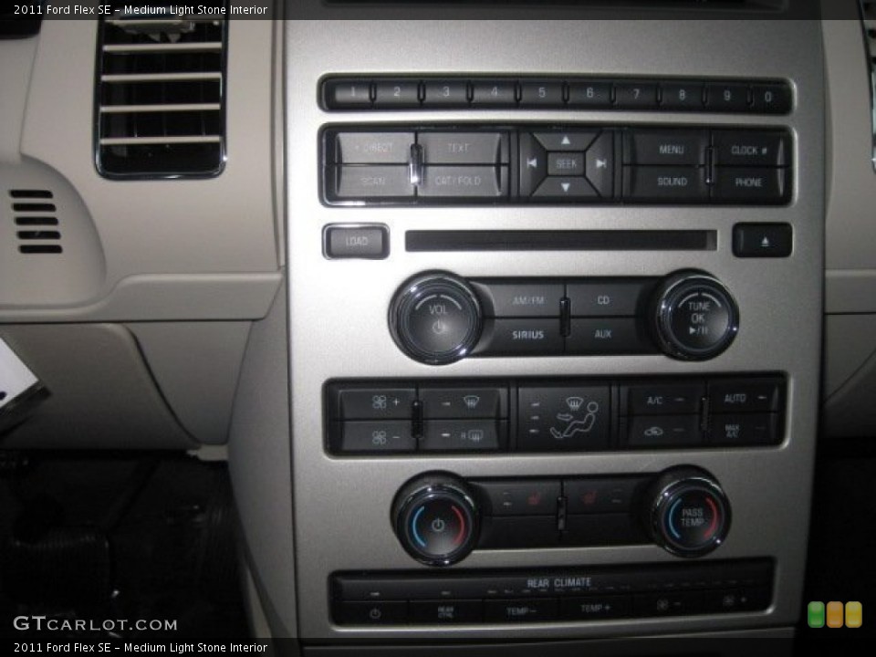 Medium Light Stone Interior Controls for the 2011 Ford Flex SE #50126670