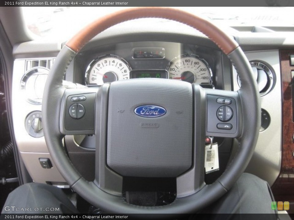 Chaparral Leather Interior Steering Wheel for the 2011 Ford Expedition EL King Ranch 4x4 #50127069