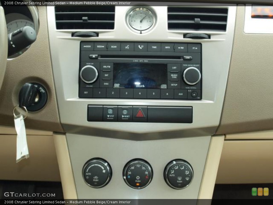 Medium Pebble Beige/Cream Interior Controls for the 2008 Chrysler Sebring Limited Sedan #50127474