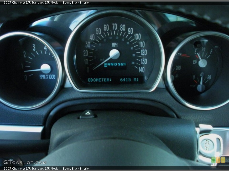 Ebony Black Interior Gauges for the 2005 Chevrolet SSR  #50128236