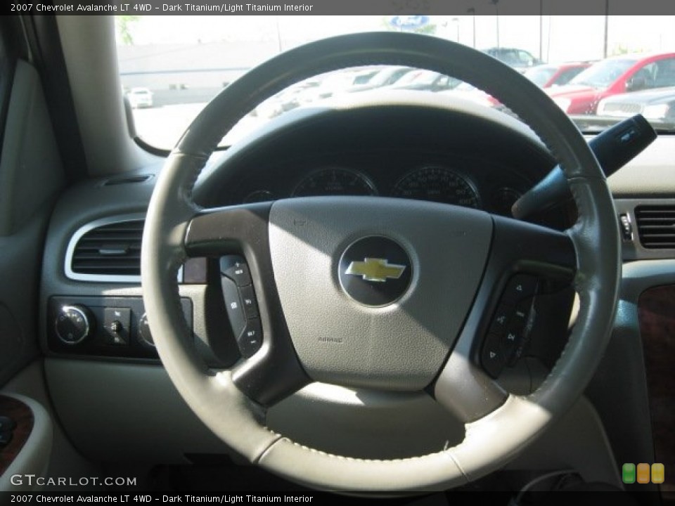 Dark Titanium/Light Titanium Interior Steering Wheel for the 2007 Chevrolet Avalanche LT 4WD #50129757