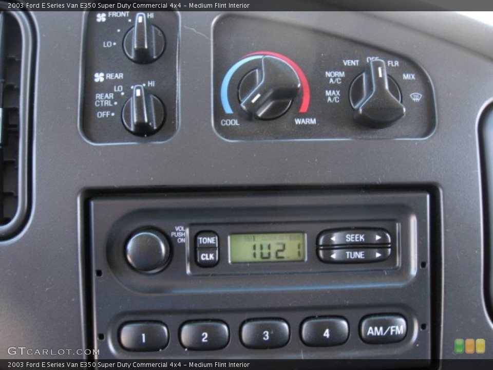 Medium Flint Interior Controls for the 2003 Ford E Series Van E350 Super Duty Commercial 4x4 #50130144