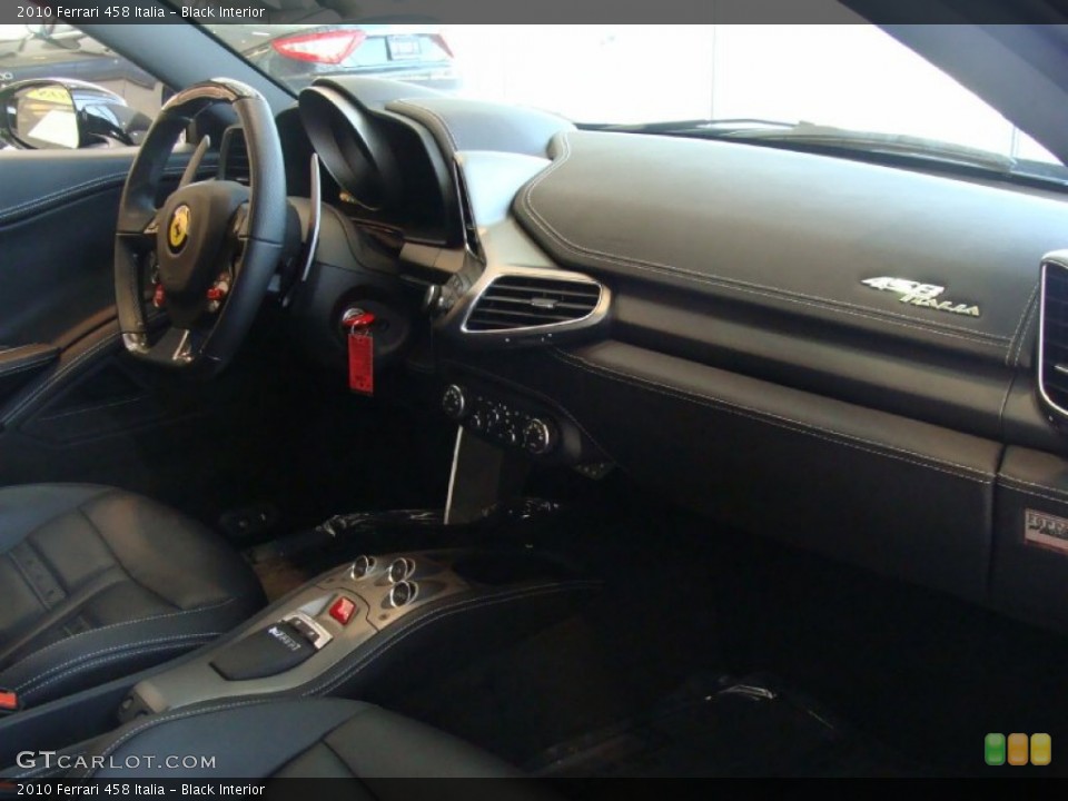 Black Interior Dashboard for the 2010 Ferrari 458 Italia #50130540
