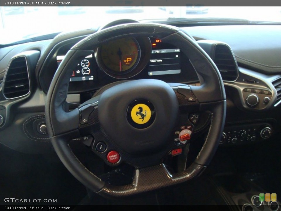 Black Interior Steering Wheel for the 2010 Ferrari 458 Italia #50130564