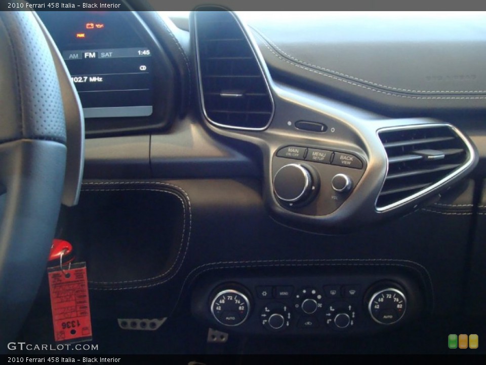 Black Interior Controls for the 2010 Ferrari 458 Italia #50130582