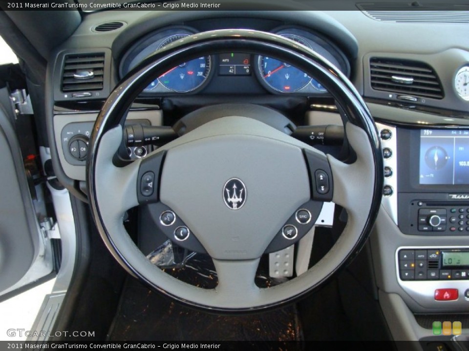Grigio Medio Interior Steering Wheel for the 2011 Maserati GranTurismo Convertible GranCabrio #50131041