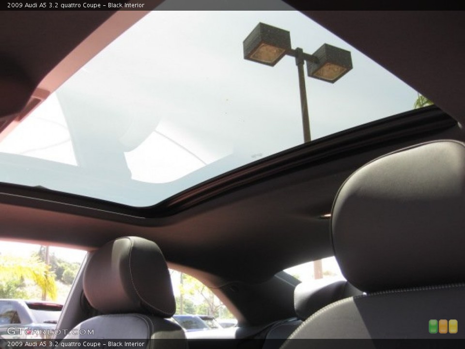 Black Interior Sunroof for the 2009 Audi A5 3.2 quattro Coupe #50134756