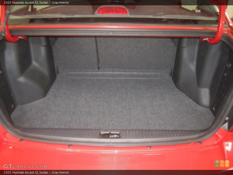 Gray Interior Trunk for the 2003 Hyundai Accent GL Sedan #50136706