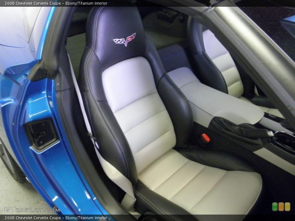 Ebony/Titanium Interior Photo for the 2008 Chevrolet Corvette Coupe #50139142