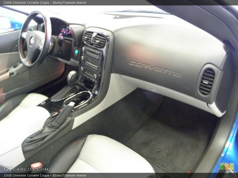 Ebony/Titanium Interior Dashboard for the 2008 Chevrolet Corvette Coupe #50139166