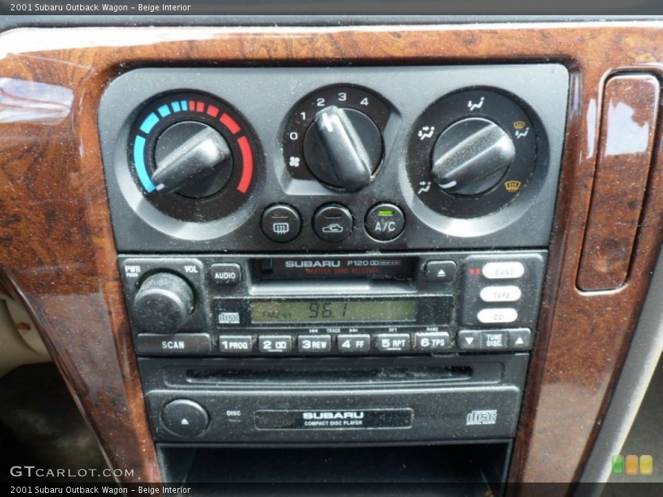 Beige Interior Controls for the 2001 Subaru Outback Wagon #50139661
