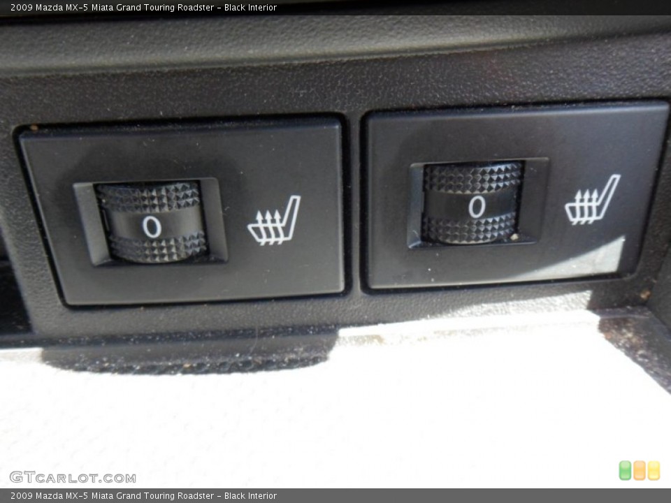 Black Interior Controls for the 2009 Mazda MX-5 Miata Grand Touring Roadster #50140717