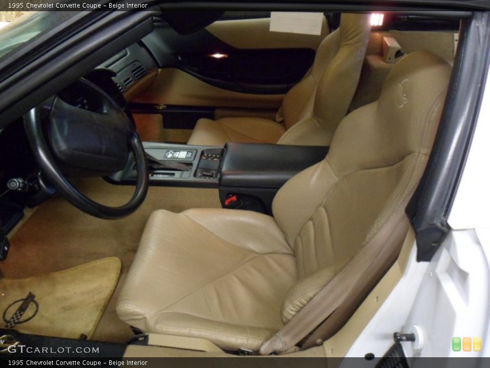 Beige Interior Photo for the 1995 Chevrolet Corvette Coupe #50141140