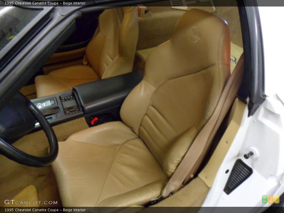 Beige Interior Photo for the 1995 Chevrolet Corvette Coupe #50141173