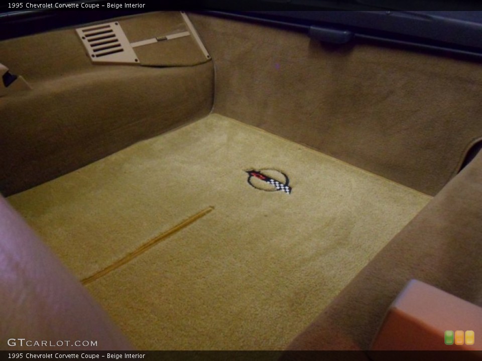 Beige Interior Trunk for the 1995 Chevrolet Corvette Coupe #50141209