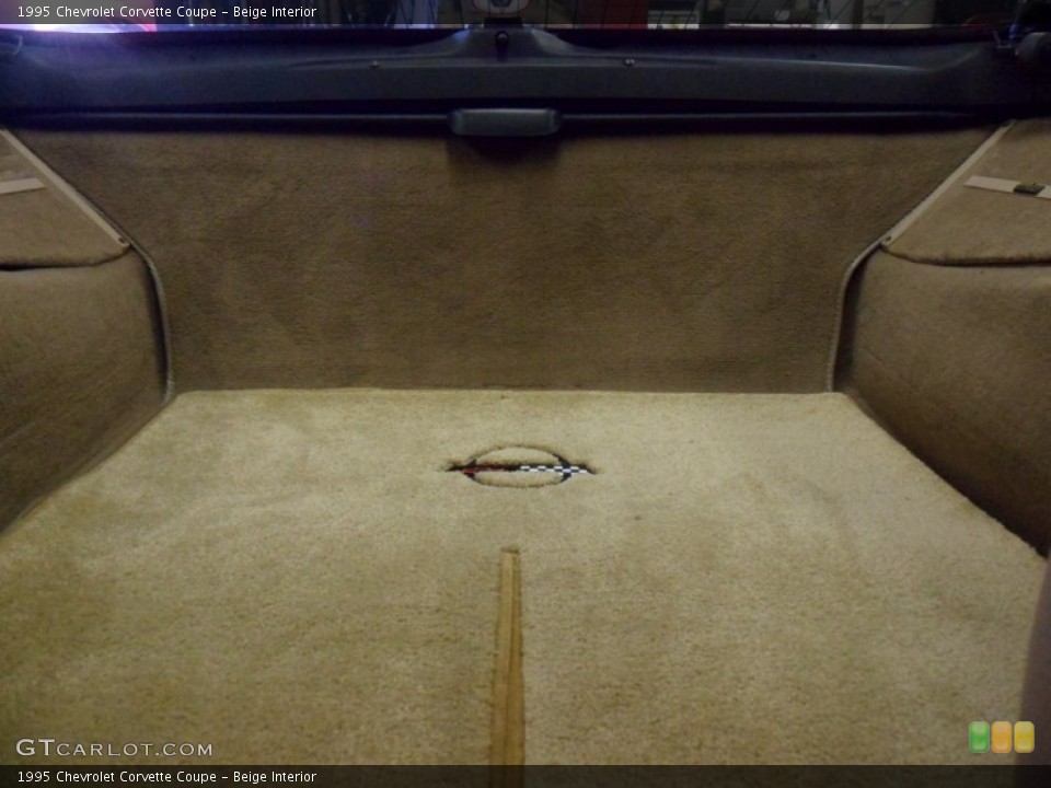Beige Interior Trunk for the 1995 Chevrolet Corvette Coupe #50141269