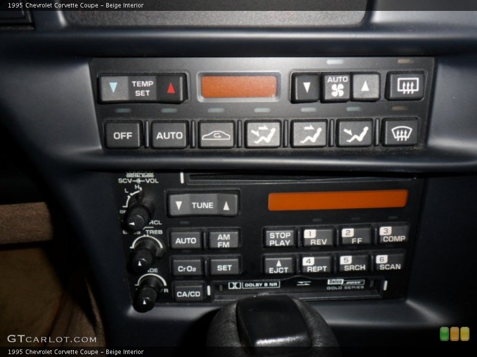 Beige Interior Controls for the 1995 Chevrolet Corvette Coupe #50141326