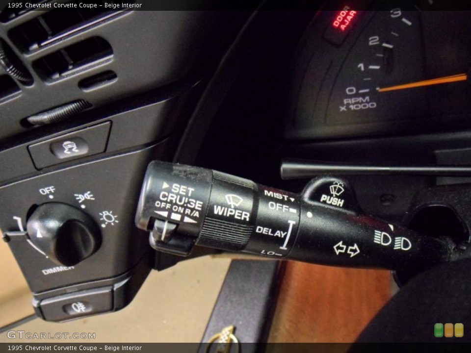 Beige Interior Controls for the 1995 Chevrolet Corvette Coupe #50141338