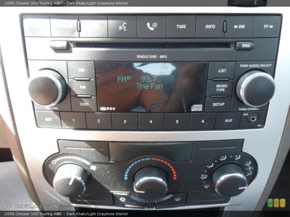 Dark Khaki/Light Graystone Interior Controls for the 2008 Chrysler 300 Touring AWD #50142358