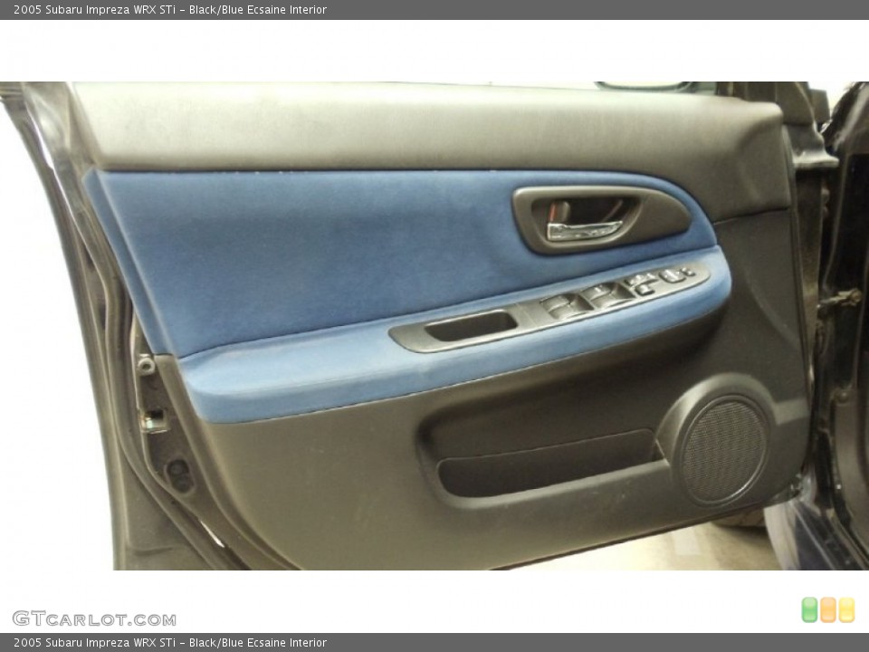 Black/Blue Ecsaine Interior Door Panel for the 2005 Subaru Impreza WRX STi #50142604