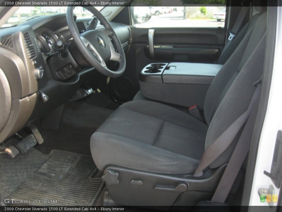 Ebony Interior Photo for the 2009 Chevrolet Silverado 1500 LT Extended Cab 4x4 #50142829