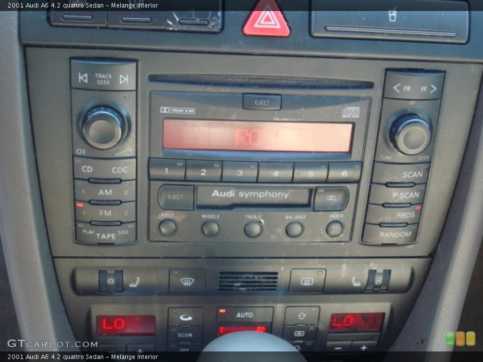 Melange Interior Controls for the 2001 Audi A6 4.2 quattro Sedan #50145118