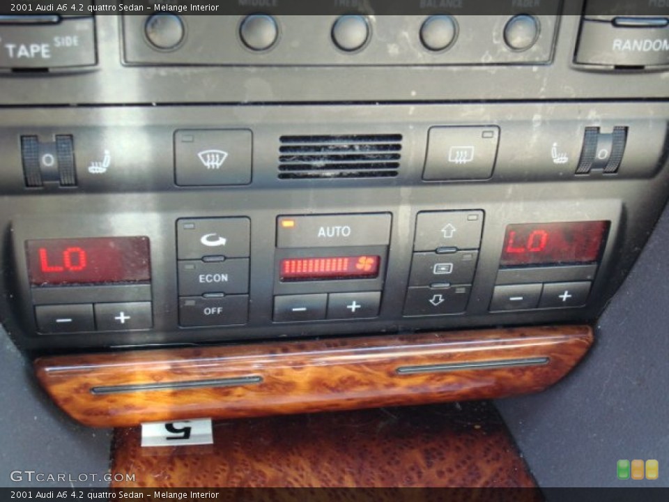Melange Interior Controls for the 2001 Audi A6 4.2 quattro Sedan #50145127