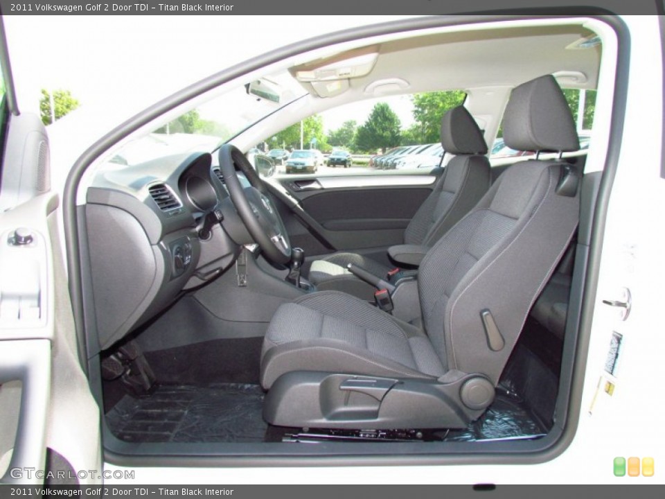 Titan Black Interior Photo for the 2011 Volkswagen Golf 2 Door TDI #50145169