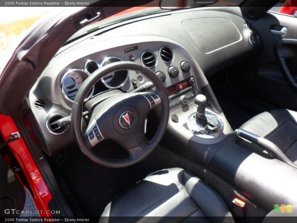 Ebony Interior Dashboard for the 2006 Pontiac Solstice Roadster #50146789