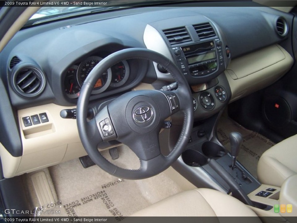 Sand Beige Interior Photo for the 2009 Toyota RAV4 Limited V6 4WD #50148081