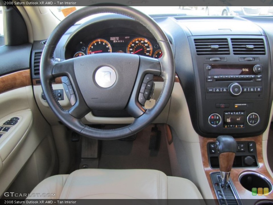 Tan Interior Dashboard for the 2008 Saturn Outlook XR AWD #50148706