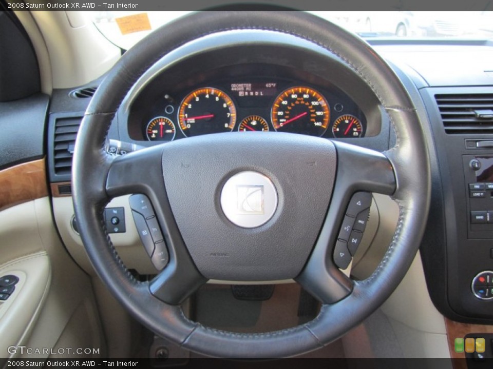 Tan Interior Steering Wheel for the 2008 Saturn Outlook XR AWD #50148712