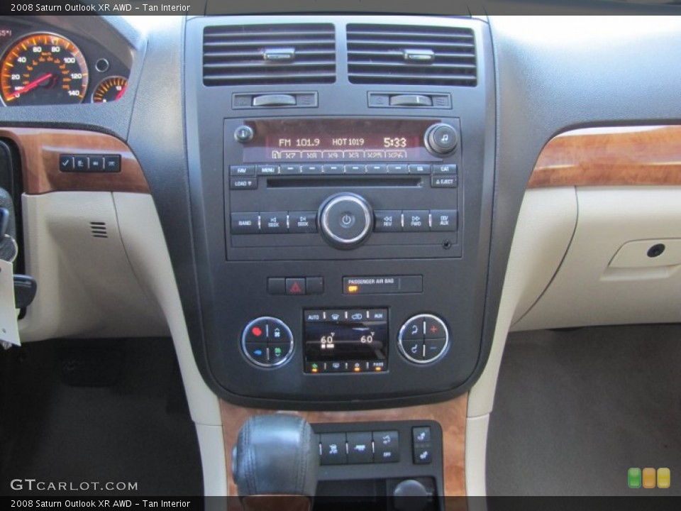 Tan Interior Controls for the 2008 Saturn Outlook XR AWD #50148733