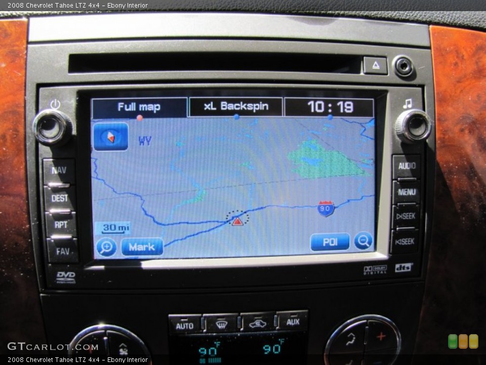 Ebony Interior Navigation for the 2008 Chevrolet Tahoe LTZ 4x4 #50148940