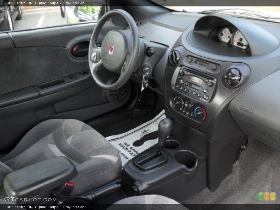 Gray Interior Photo for the 2003 Saturn ION 3 Quad Coupe #50150023