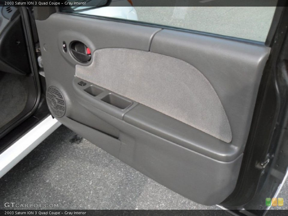 Gray Interior Door Panel for the 2003 Saturn ION 3 Quad Coupe #50150026