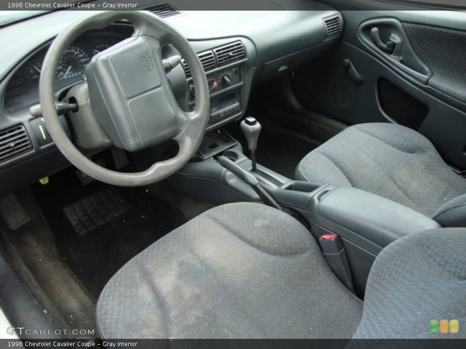 Gray Interior Prime Interior for the 1998 Chevrolet Cavalier Coupe #50150176