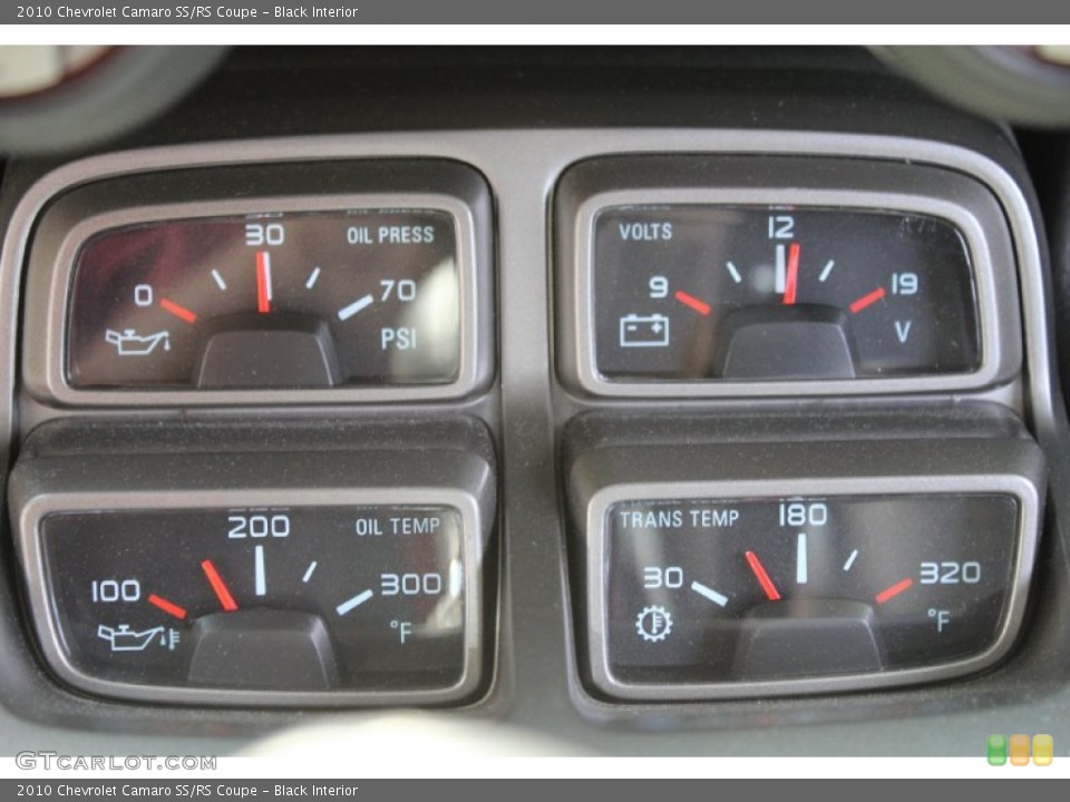Black Interior Gauges for the 2010 Chevrolet Camaro SS/RS Coupe #50153648